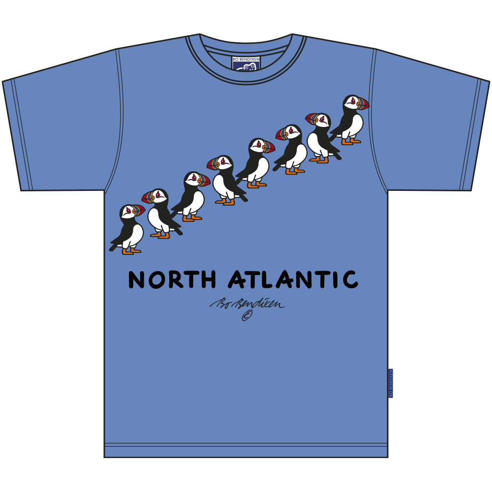 T-SHIRT VOKSEN SØPAPEGØJER BLÅ 1
