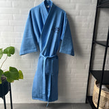 KIMONO VAFFEL HAVODDER BLÅ 3