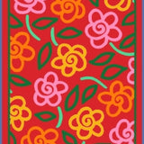 KORT BLOMSTER RØD