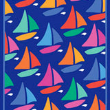 GREETING CARD SAILING BOATS NAVY