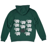 SWEATSHIRT VOKSEN HÆTTE OG LYN BLACK SHEEP GRØN