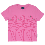 T-SHIRT BØRN FLAMINGO PINK