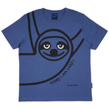 T-SHIRT ADULT LAZY GUY BLUE