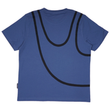 T-SHIRT ADULT LAZY GUY BLUE