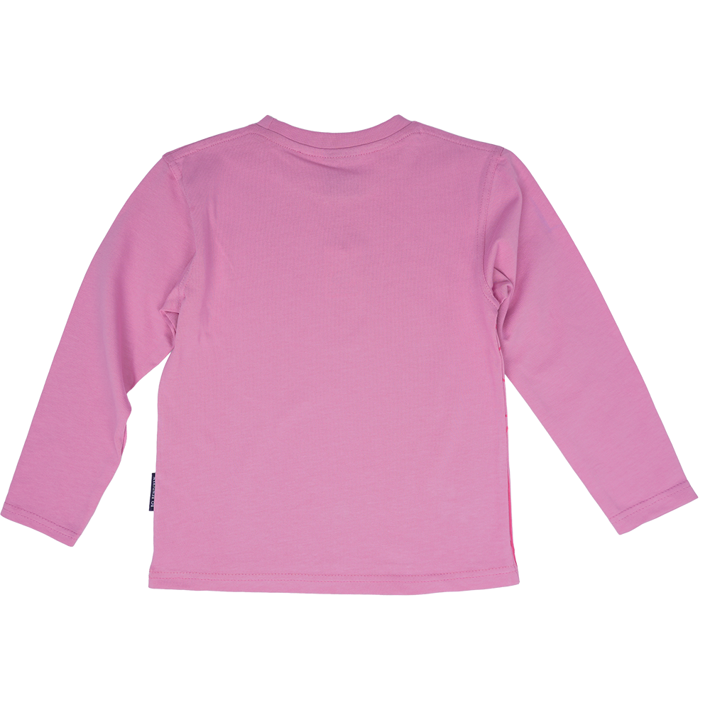 T-SHIRT BØRN LANGÆRMET FLAMINGO PINK 3