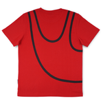 T-SHIRT VOKSEN LAZY GUY RØD 2
