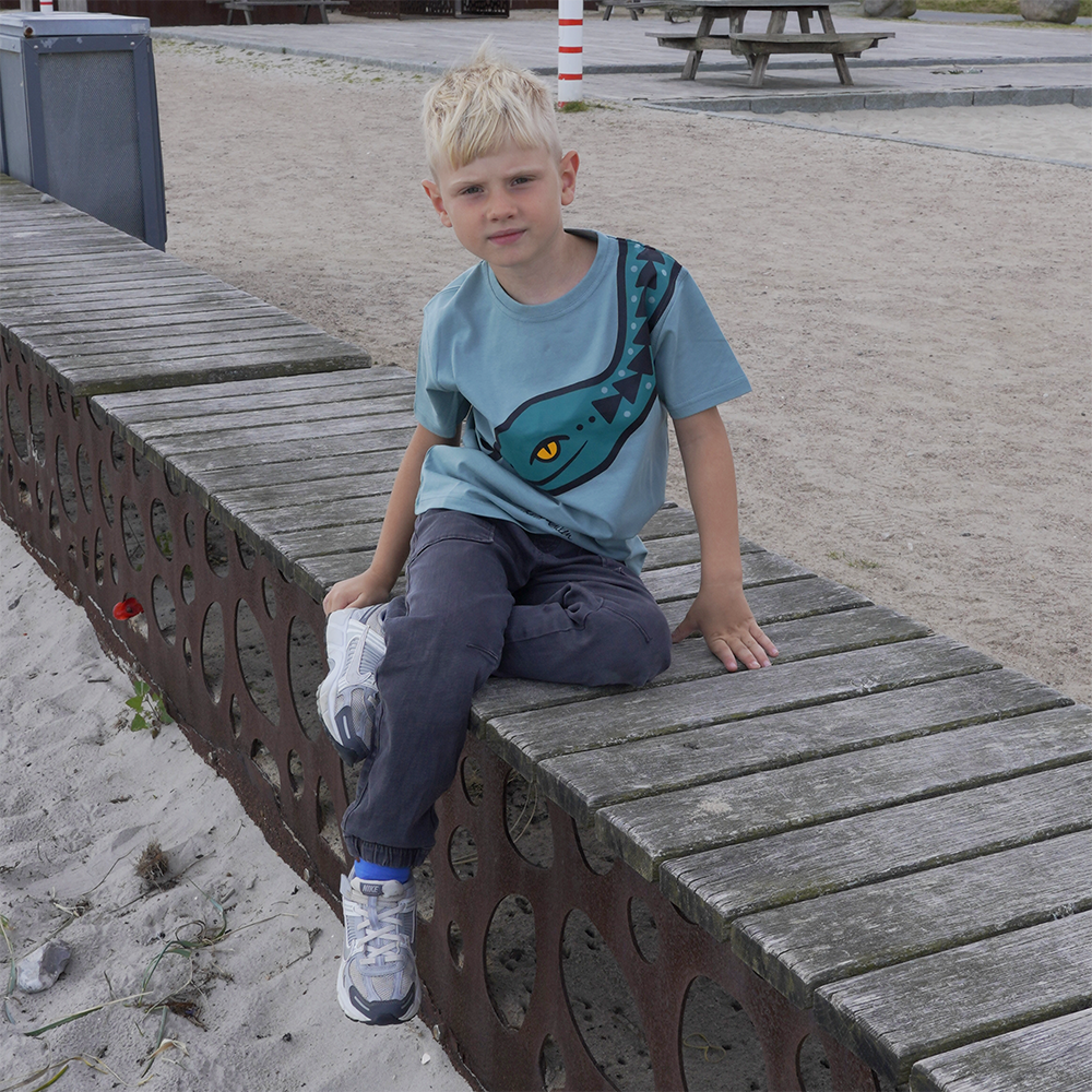 T-SHIRT BØRN SLANGE GRØN 3