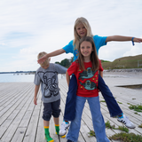 T-SHIRT BØRN HAVSKILDPADDE RØD  5