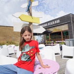 T-SHIRT BØRN HAVSKILDPADDE RØD  2