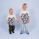 T-SHIRT KIDS FUNNY SEAGULLS WHITE 