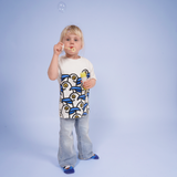 T-SHIRT KIDS FUNNY SEAGULLS WHITE 