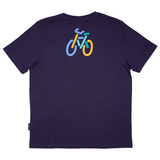T-SHIRT VOKSEN CYKEL NAVY 2