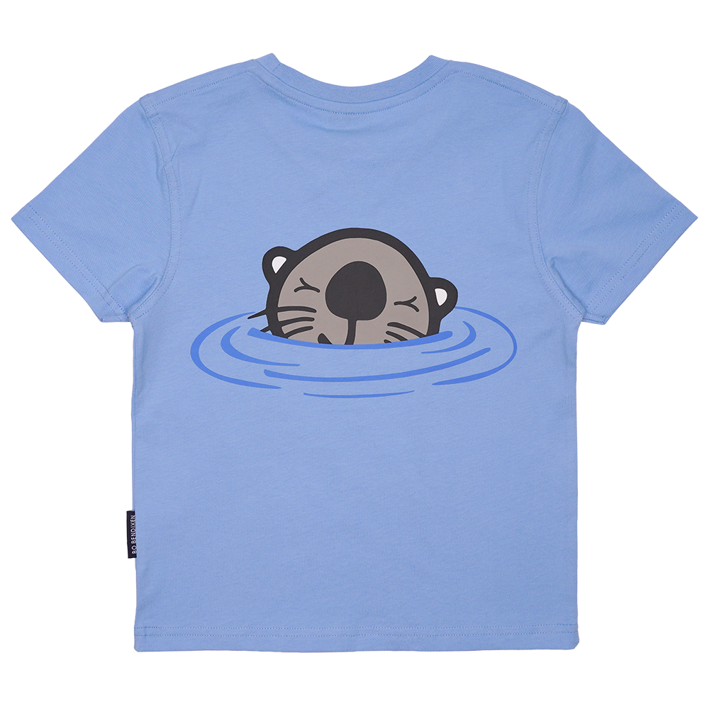 T-SHIRT BØRN HAVODDER MED BABY LYSEBLÅ 2