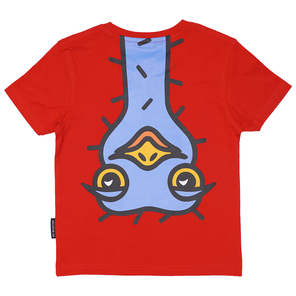 T-SHIRT BØRN STRUDS RØD 2