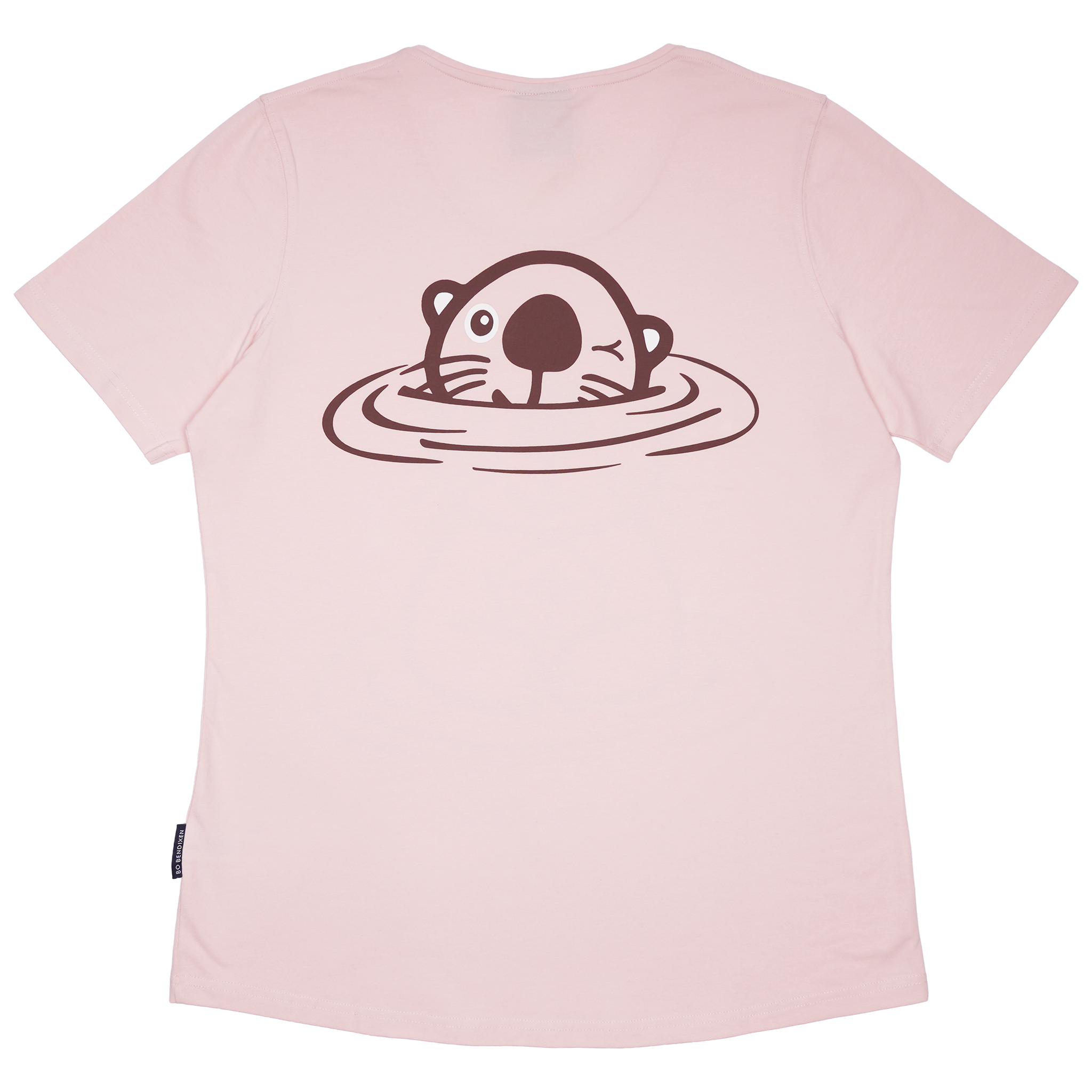 T-SHIRT SLIM FIT HAVODDER MED BABY PINK 2