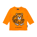 T-SHIRT LANGÆRMET BABY TIGER ORANGE 1