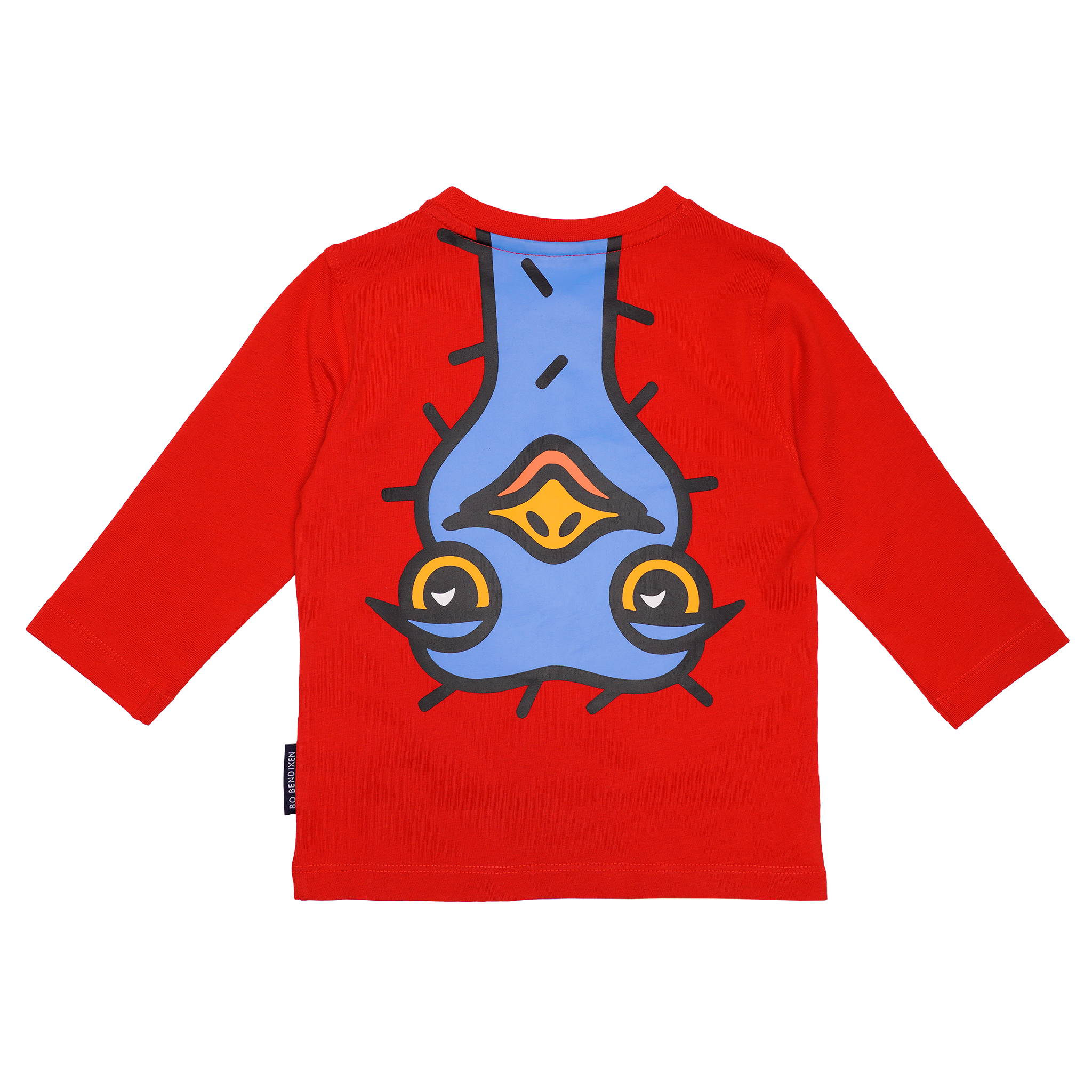 T-SHIRT LANGÆRMET BABY STRUDS RØD 2