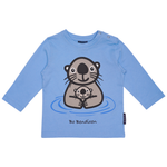 T-SHIRT LANGÆRMET BABY HAVODDER MED BABY LYSEBLÅ 1