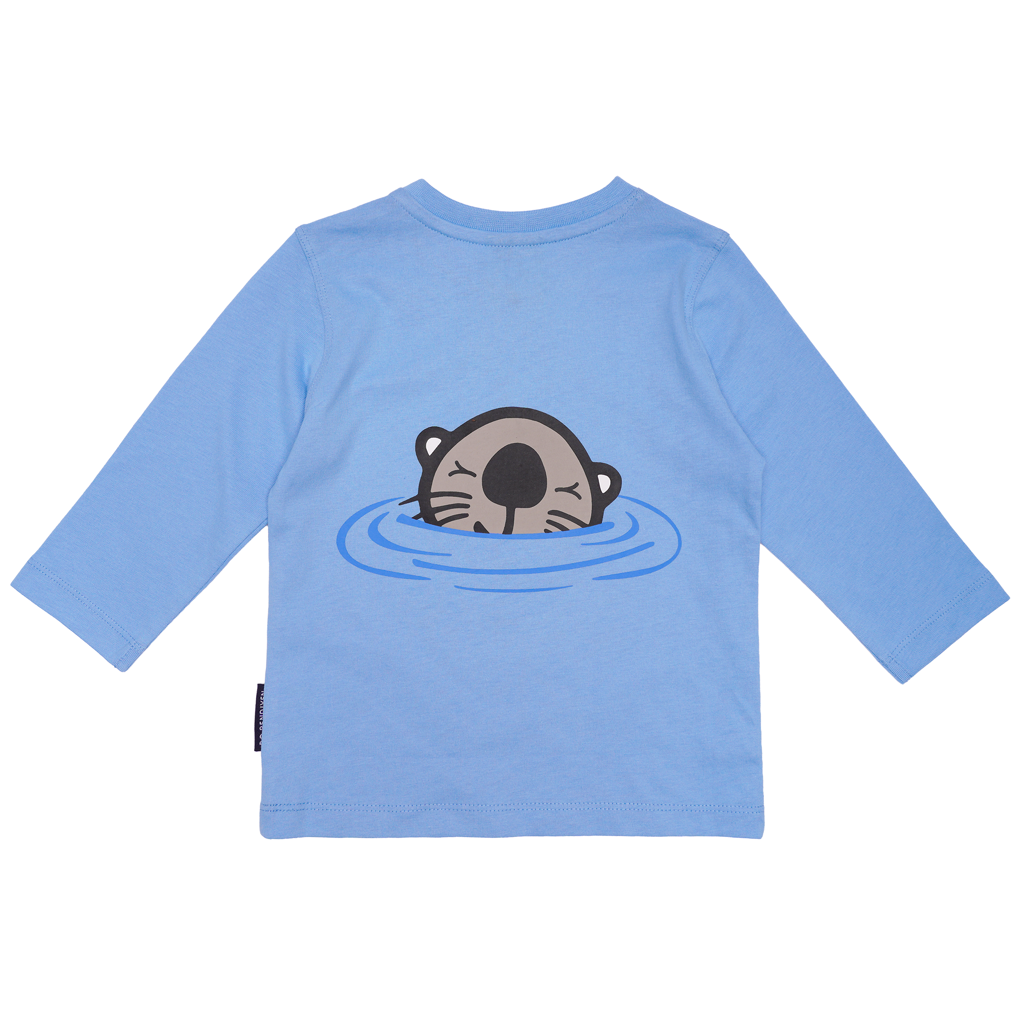 T-SHIRT LANGÆRMET BABY HAVODDER MED BABY LYSEBLÅ 2