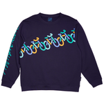 SWEATSHIRT VOKSEN M RUND HALS UPHILL DOWNHILL NAVY 1