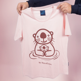 T-SHIRT SLIM FIT HAVODDER MED BABY PINK 3