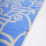 HÅNDKLÆDE SJOVE MÅGER CREME/LYSEBLÅ 70 X 140 4