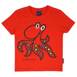 T-SHIRT BØRN BLÆKSPRUTTE RØD