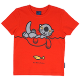 T-SHIRT BØRN HAVODDER RØD