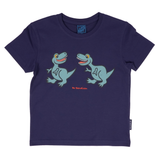 T-SHIRT BØRN 2 T-REX NAVY