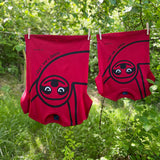 T-SHIRT BØRN LAZY GUY RØD 3