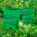 T-SHIRT VOKSEN KROKODILLE GRØN 3