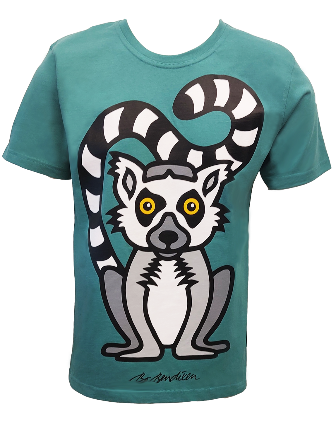 T-SHIRT VOKSEN LEMUR TURKIS 1