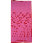 HÅNDKLÆDE FLAMINGO RØD 50 X 100  2