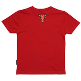 T-SHIRT VOKSEN GIRAF RØD 2