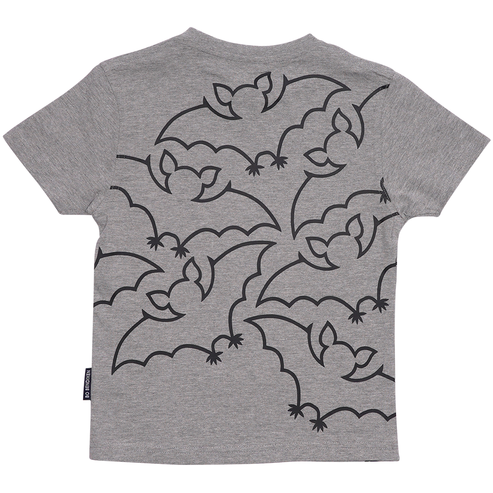 T-SHIRT BØRN FLAGERMUS GRÅ 2
