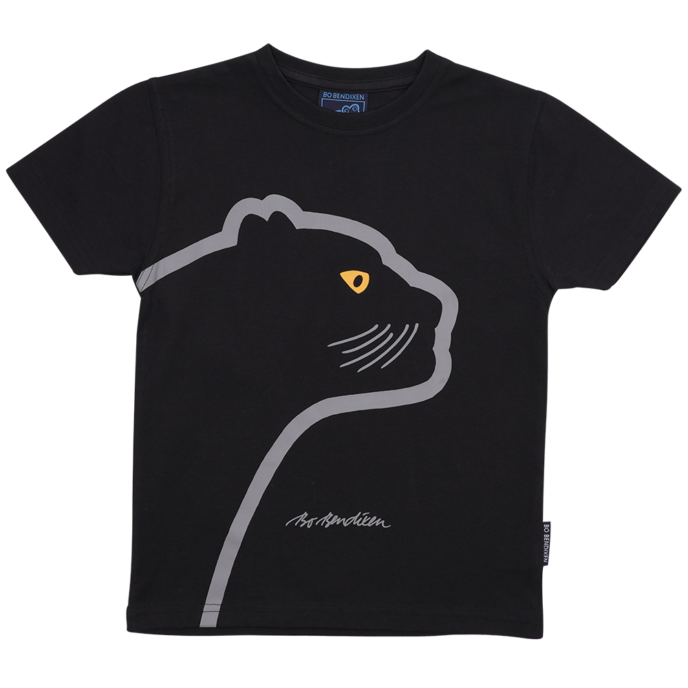 T-SHIRT BØRN PANTER SORT 1