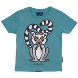 T-SHIRT BØRN LEMUR TURKIS 1