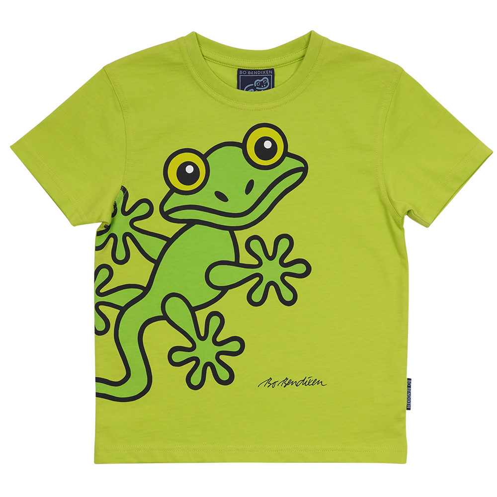 T-SHIRT BØRN GEKKO LIME 1