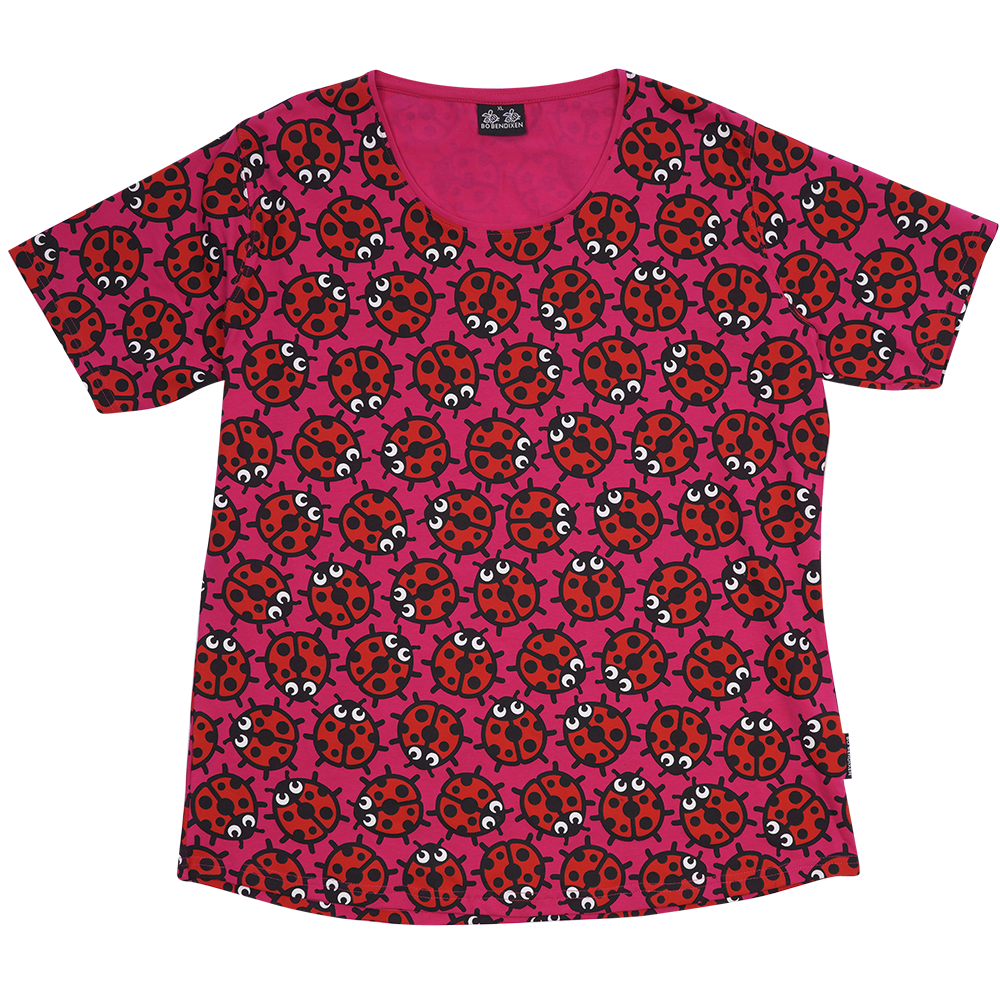 T-SHIRT SLIM FIT MARIEHØNS RØD 1