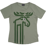 T-SHIRT SLIM FIT ELG GRØN 1