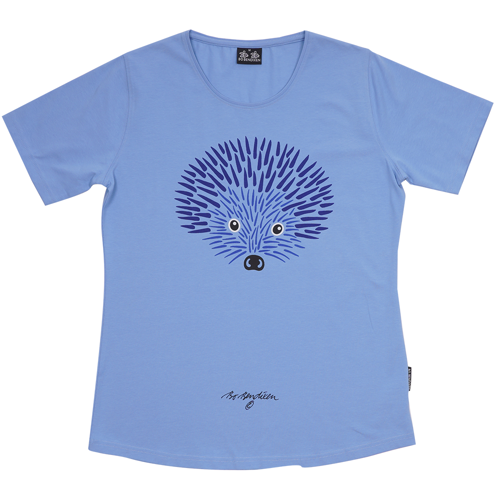 T-SHIRT SLIM FIT PINDSVIN LYSEBLÅ 1