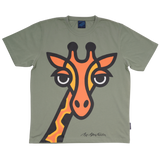 T-SHIRT VOKSEN GIRAF GRØN 2