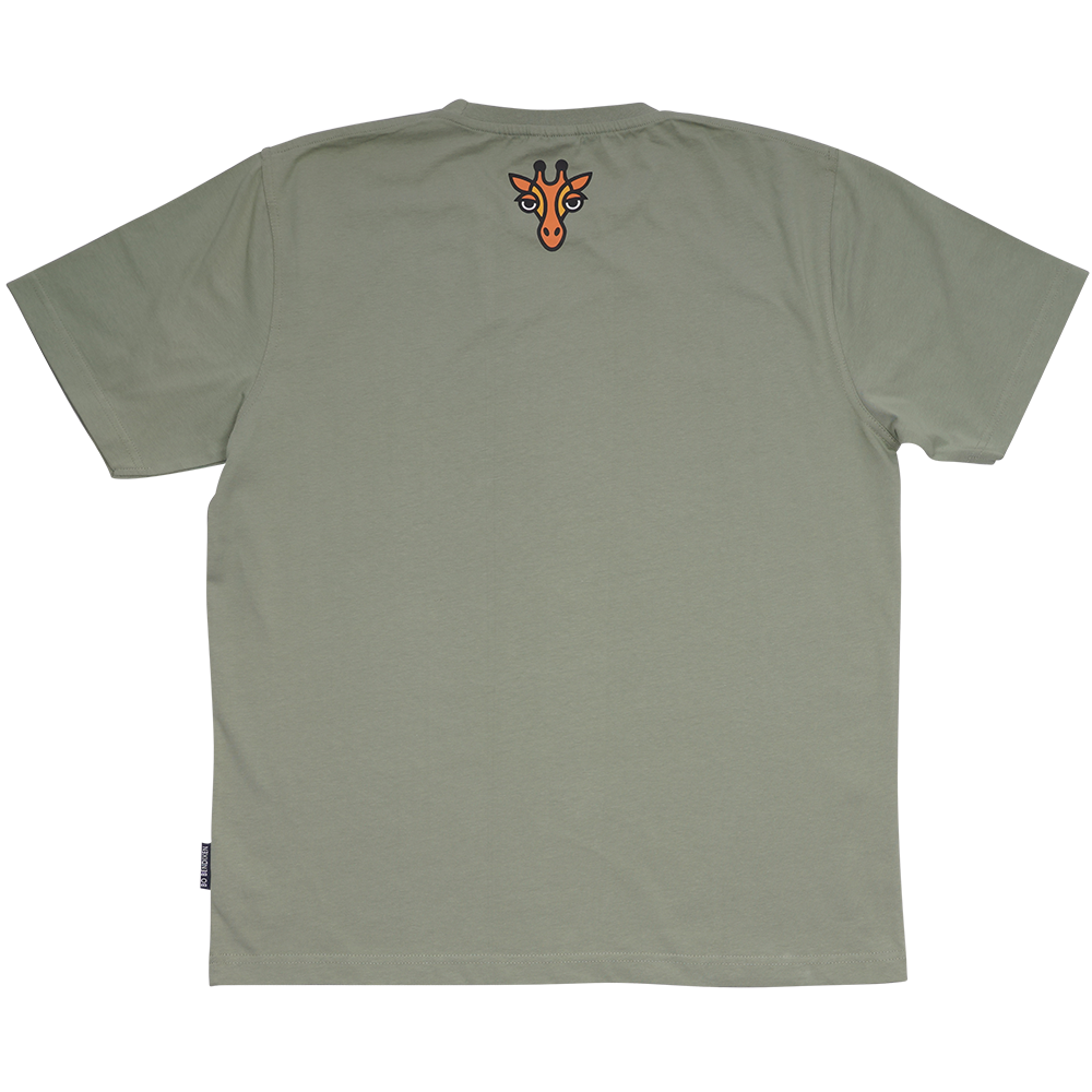 T-SHIRT VOKSEN GIRAF GRØN 3