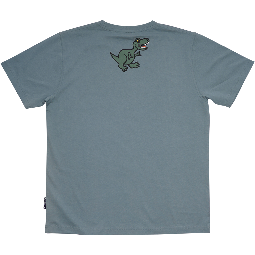 T-SHIRT VOKSEN T-REX GRØN 2