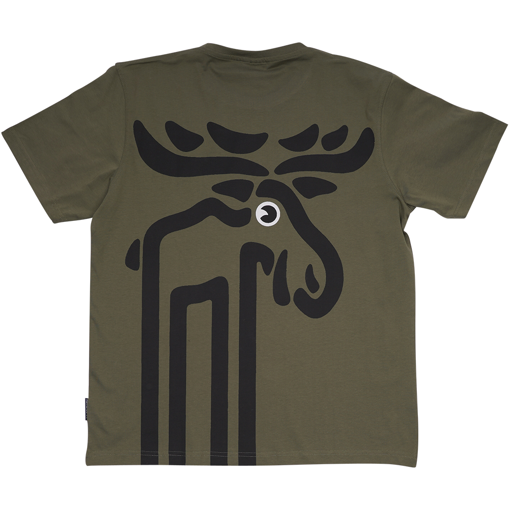 T-SHIRT VOKSEN ELG GRØN 2