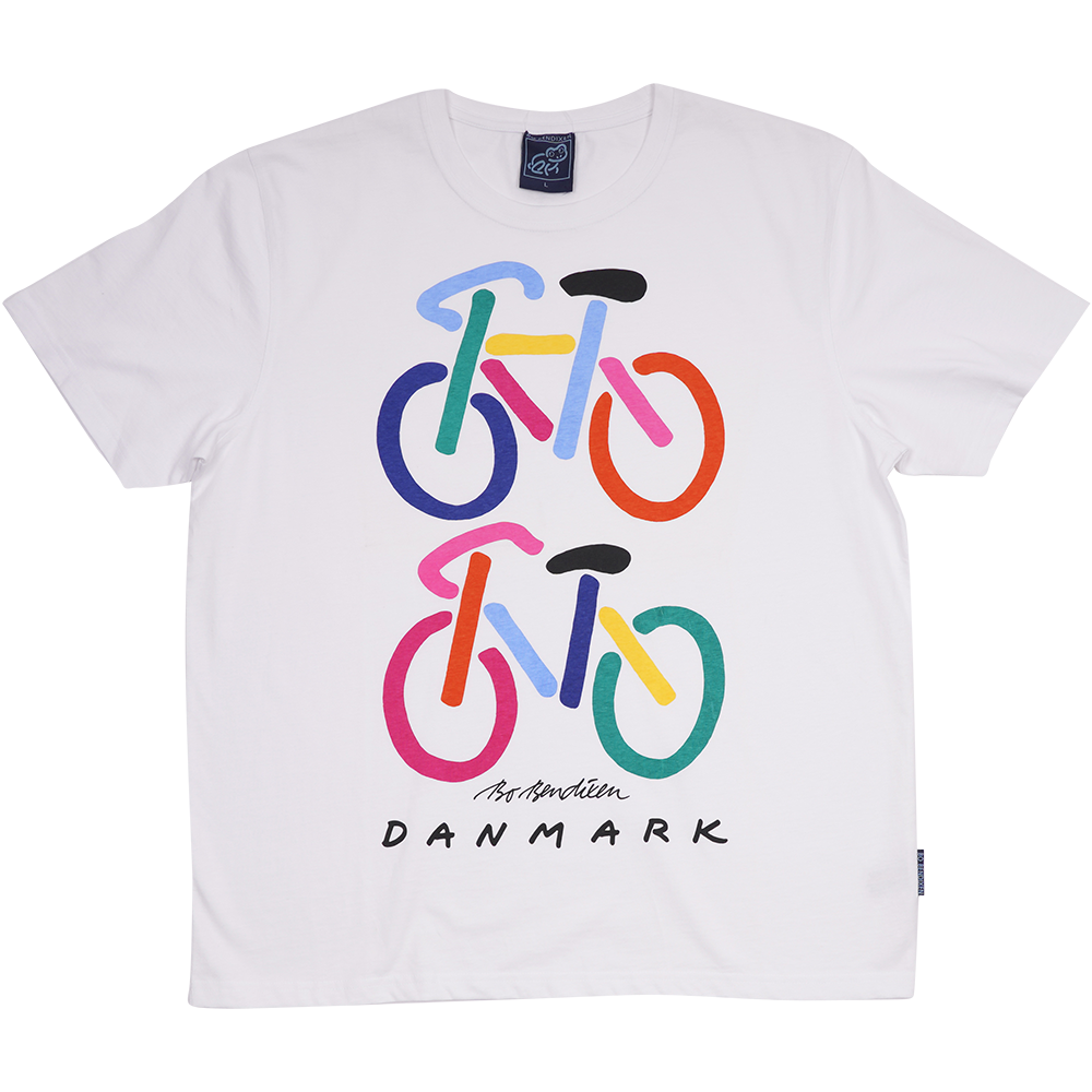T-SHIRT VOKSEN 2 CYKLER HVID 1