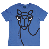 T-SHIRT VOKSEN KAMEL BLÅ 1
