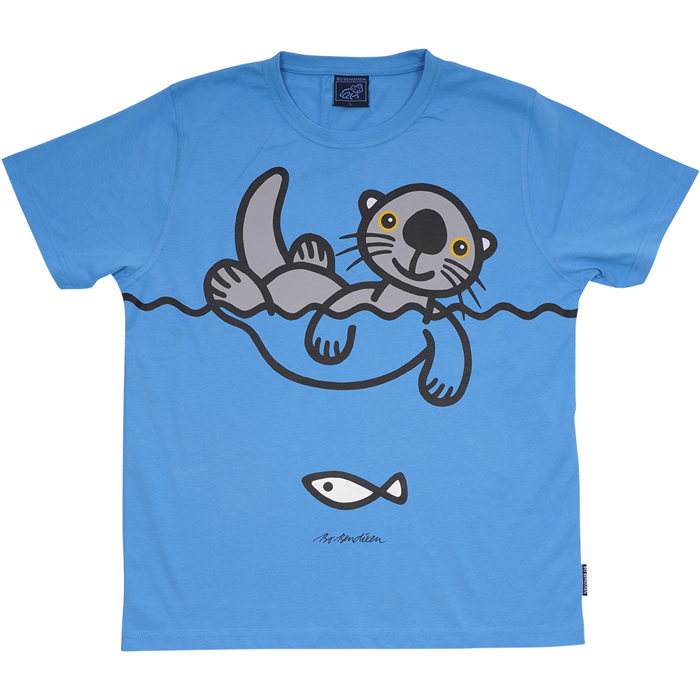 T-SHIRT VOKSEN HAVODDER BLÅ 1