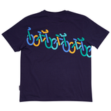 T-SHIRT VOKSEN UPHILL DOWNHILL BLÅ 3