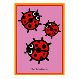 GREETING CARD LADYBIRD PINK